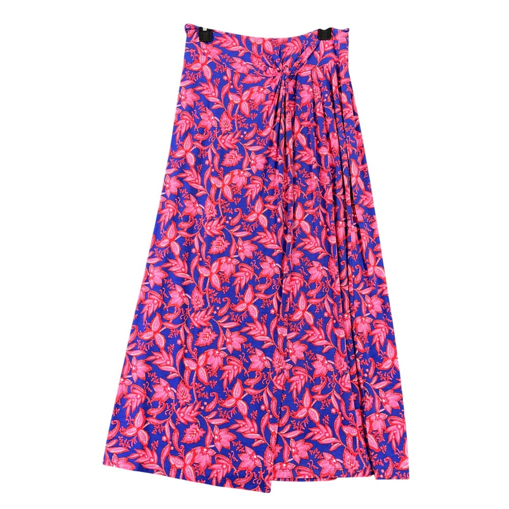 Boden Wrap‎ Maxi Skirt Women 12 Floral Stretch Ecovero Pull On Summer Boho